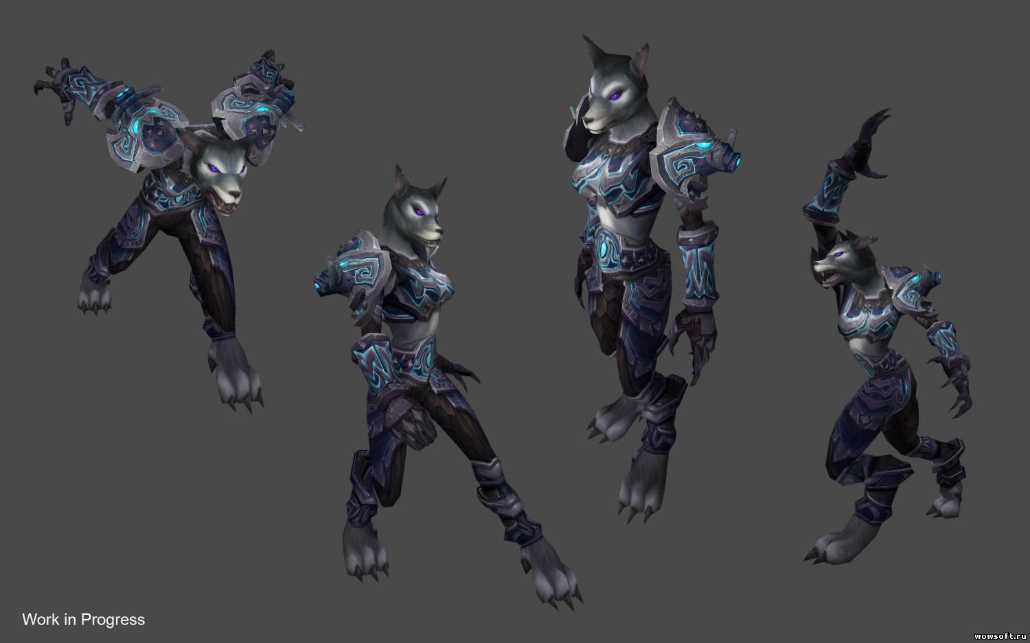 Раса Worgen женщина в броне и одежде